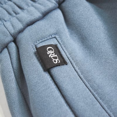 HANDWRITING LOGO SUIT - COTTON PANTS(霧霾藍)5