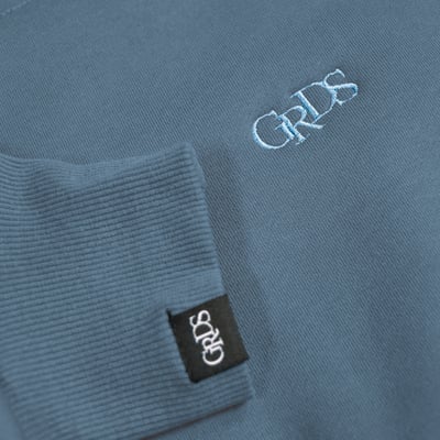 HANDWRITING LOGO SUIT -  HOODIE(霧霾藍)4