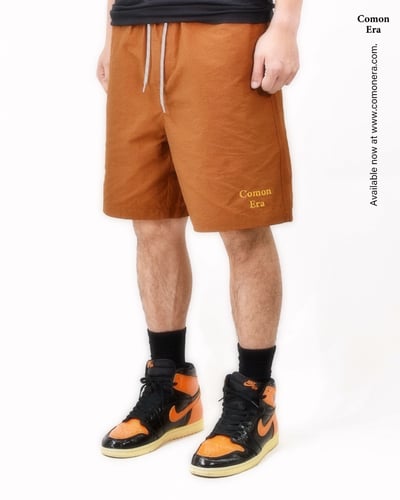 COMON ERA LOGO RIPSTOP BEACH SHORTS(深橙)7