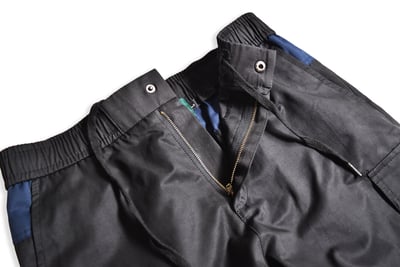 WAVE PATCHWORK MOUTAIN PANTS(黑藍)3