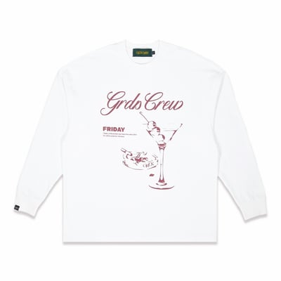 CHILLNIGHT L/S TEE(白)2