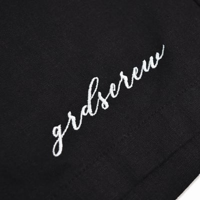 SCRIPT LINEN SHORTS(黑)3