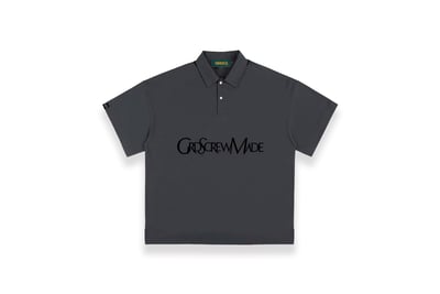 DISTORT LOGO POLO TEE(灰)1