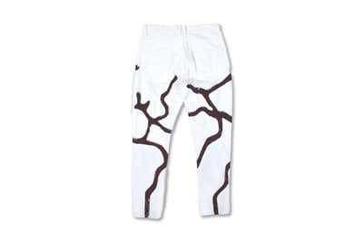 RIVER PATCH JEANS(白)3