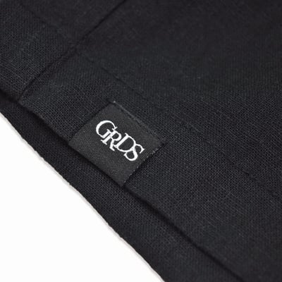SCRIPT LINEN SHORTS(黑)4