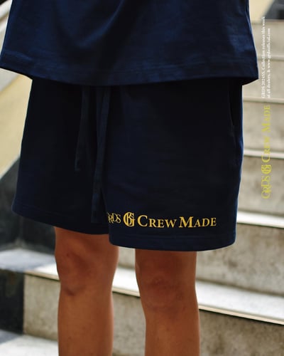 THE SIGN CREW MADE SUIT - COTTON SHORTS(深藍)5