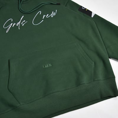HANDWRITING LOGO SUIT -  HOODIE(墨綠)3