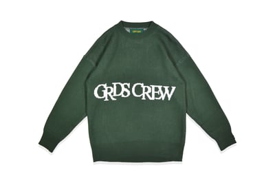GRDSCREW KNIT SWEATER(墨綠/白)1
