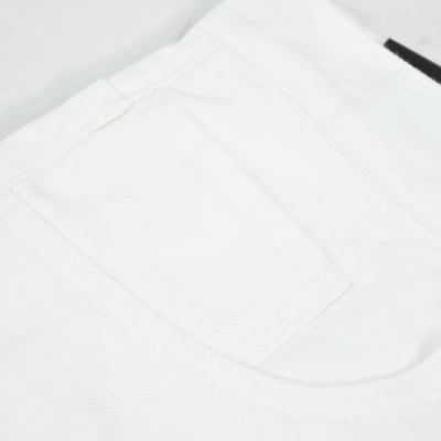 GRDSCREW STRAIGHT LOGO DENIM SHORTS(白)4