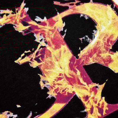 FIRE LOGO L/S Tee(黑)3