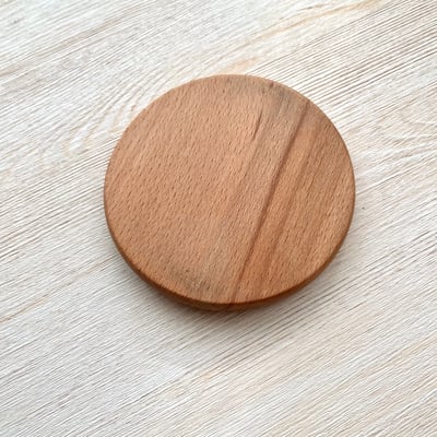 品牌獨家 實木 櫸木質感杯墊 苔球墊5