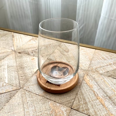 品牌獨家 實木 櫸木質感杯墊 苔球墊7