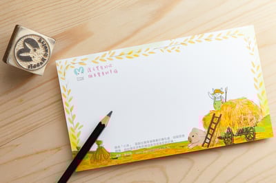 兔子攝影插畫明信片 - 《豐收》3