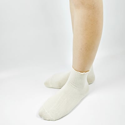 AKIBO氣質捲邊短筒襪(三件組)-女款8