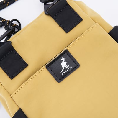 KANGOL水洗尼龍小側包-黃4