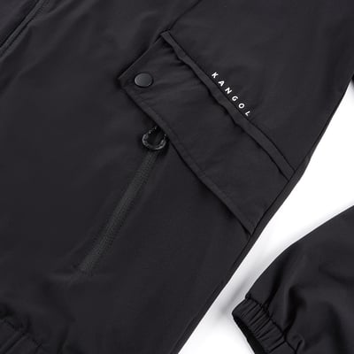 KANGOL抗UV防曬風衣外套-黑11