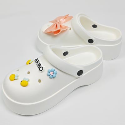 AKIBO蜜蜂蝴蝶款洞洞鞋扣 (六件組)