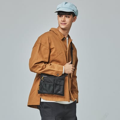 KANGOL袋鼠復古口袋襯衫外套-卡其3