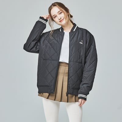 KANGOL袋鼠保暖鋪棉外套-黑1