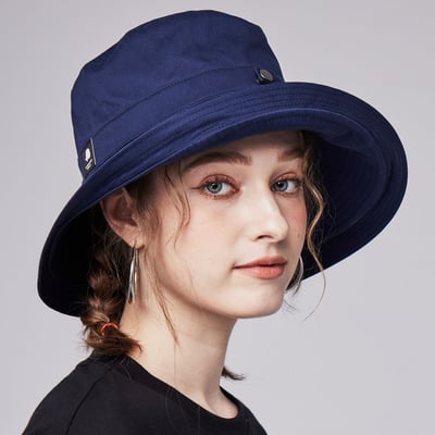 SCANDINAVIAN FOREST北歐小刺蝟抗UV防潑水遮陽帽-藏青2