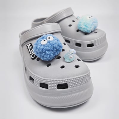 【買1送1】AKIBO厚底洞洞鞋-質感灰(女款、6公分厚底增高、寬楦、輕量、兩穿、防水) / 內附AKIBO品牌鞋扣1個。現在買再送鞋扣組(不挑款)7