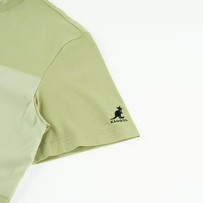 KANGOL中性寬版口袋T-綠8