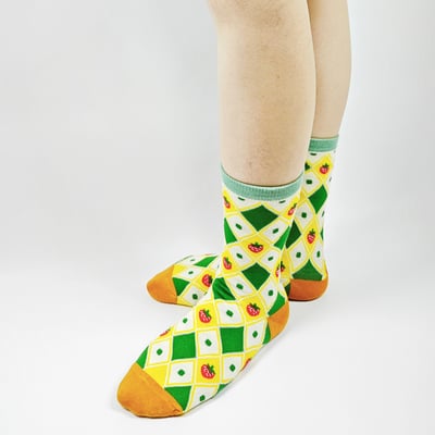 AKIBO格趣派對中筒襪(三件組)-中性款