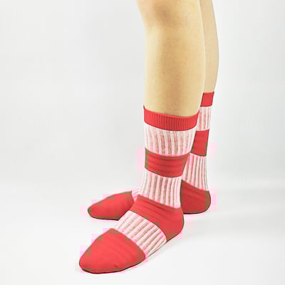 AKIBO潮流彈力中筒襪(三件組)-中性款