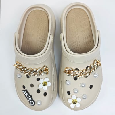 AKIBO貴氣珍珠款洞洞鞋扣 (十一件組)3