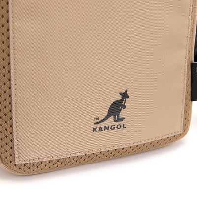 KANGOL袋鼠側背尼龍相機包-卡其(男女共款)8