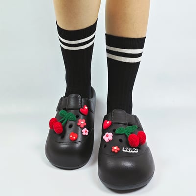 AKIBO櫻桃戀曲款洞洞鞋扣 (九件組)5