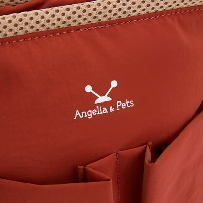 Angelia&Pets輕防撥水側肩包-深橘7