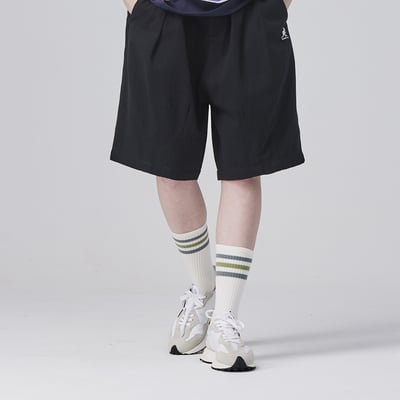 KANGOL中性休閒氣球褲-黑4