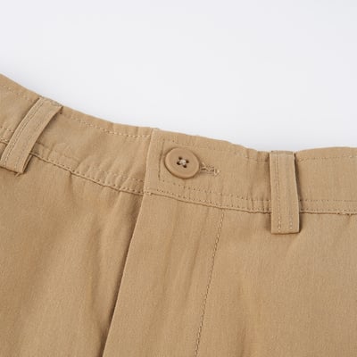 KANGOL袋鼠女款工裝長褲-卡其3