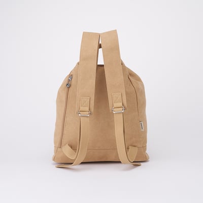 KANGO袋鼠帆布水桶後背包-卡其2