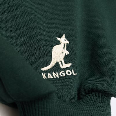 KANGOL袋鼠連帽洋裝-深綠13