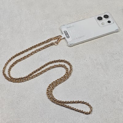 AKIBO魅力鍊條包包手機掛繩-奶油白(女款、金屬) / 內附AKIBO品牌手機掛片1個4