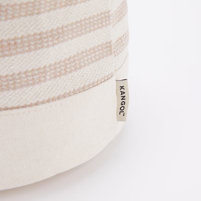 KANGOL袋鼠條紋水桶包-卡其8