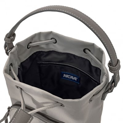 NCAA紐約大學NYU經典Logo水桶包-灰9