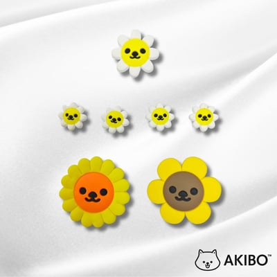 AKIBO花花世界款洞洞鞋扣 (七件組)