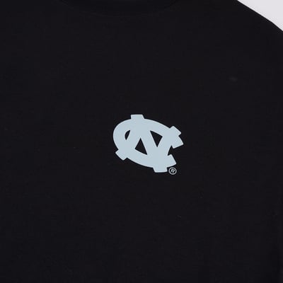 NCAA北卡羅來納大學UNC落肩漸層小發泡洋裝-黑8