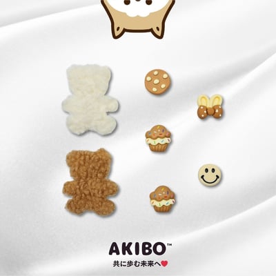 AKIBO快樂烘焙款洞洞鞋扣 (七件組)