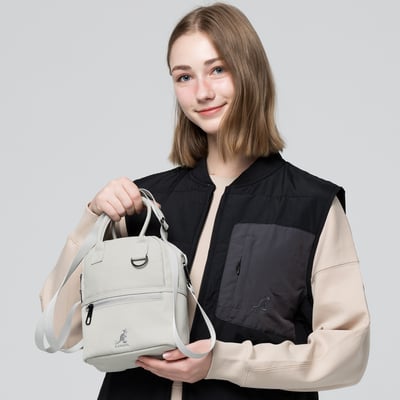 KANGOL袋鼠手提小兩用包-綠3