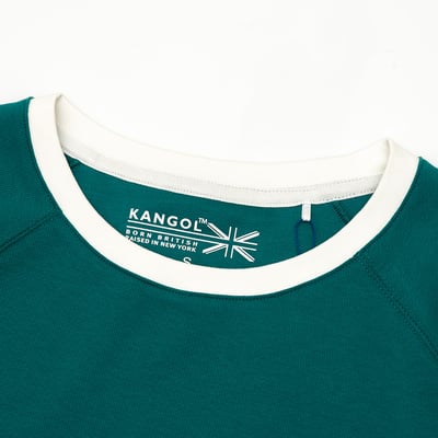 KANGOL袋鼠女休閒洋裝-綠7