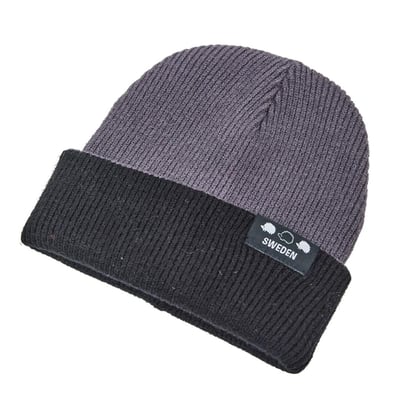 SCANDINAVIAN FOREST北歐小刺蝟雙面保暖針織毛帽-低調灰5