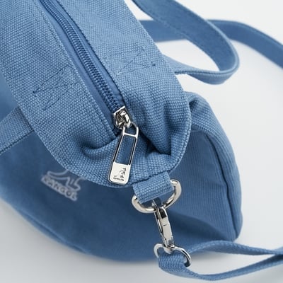 KANGOL帆布側背包-藍12