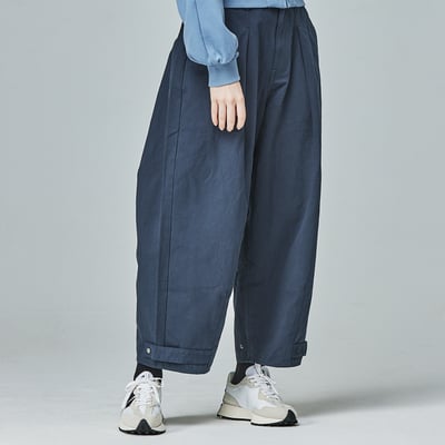 KANGOL袋鼠個性氣球長褲-深藍2