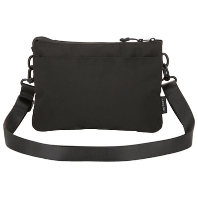 KANGOL多夾層小側包-經典黑2