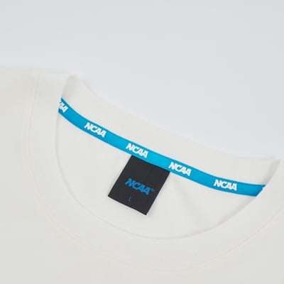 NCAA基本涼感變形蟲棉T-白7