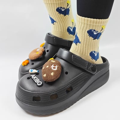 奶油麵包款洞洞鞋扣(七件組)